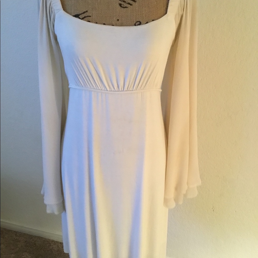 Sheer long sleeved dress